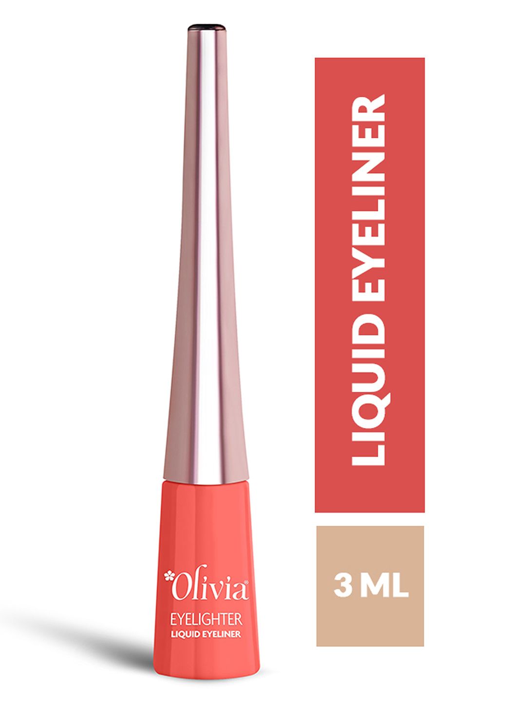 Olivia Eye Lighter Liquid Smudge Proof & Long Lasting Eyeliner - 3ml - Black-image-27