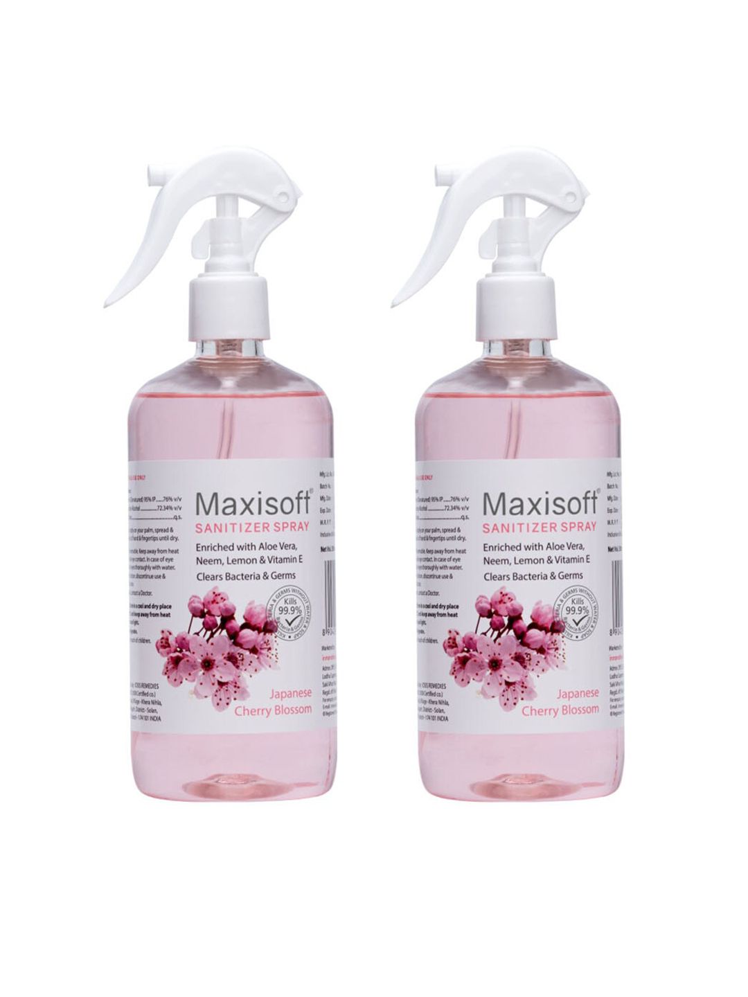 Maxisoft Pack of 2 Japanese Cherry Blossom Hand Sanitizer Spray - 500 ml Each-image-11