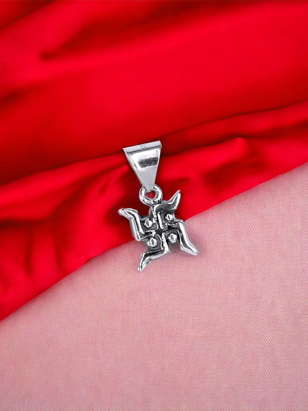 Taraash Kids 925 Sterling Silver Swastik Pendant-picture-44