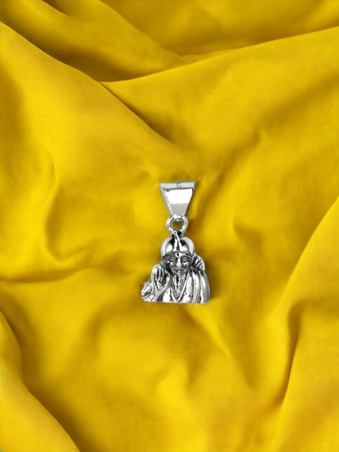 Taraash Kids 925 Sterling Silver Lord Sai Baba Pendant-picture-40