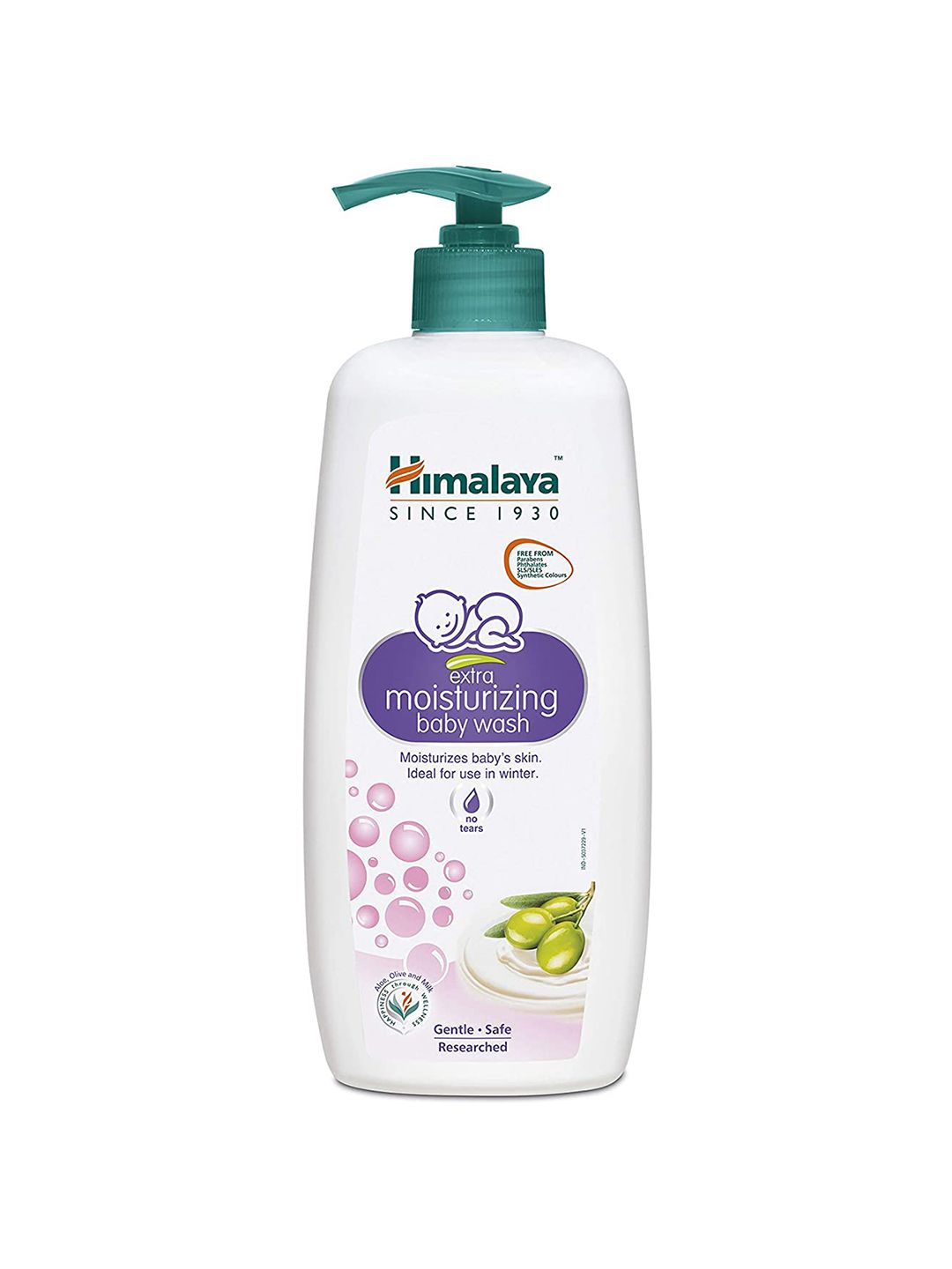 himalaya baby Himalaya Extra Moisturizing No Tears Baby Wash With Olive & Milk - 400ml-picture-12