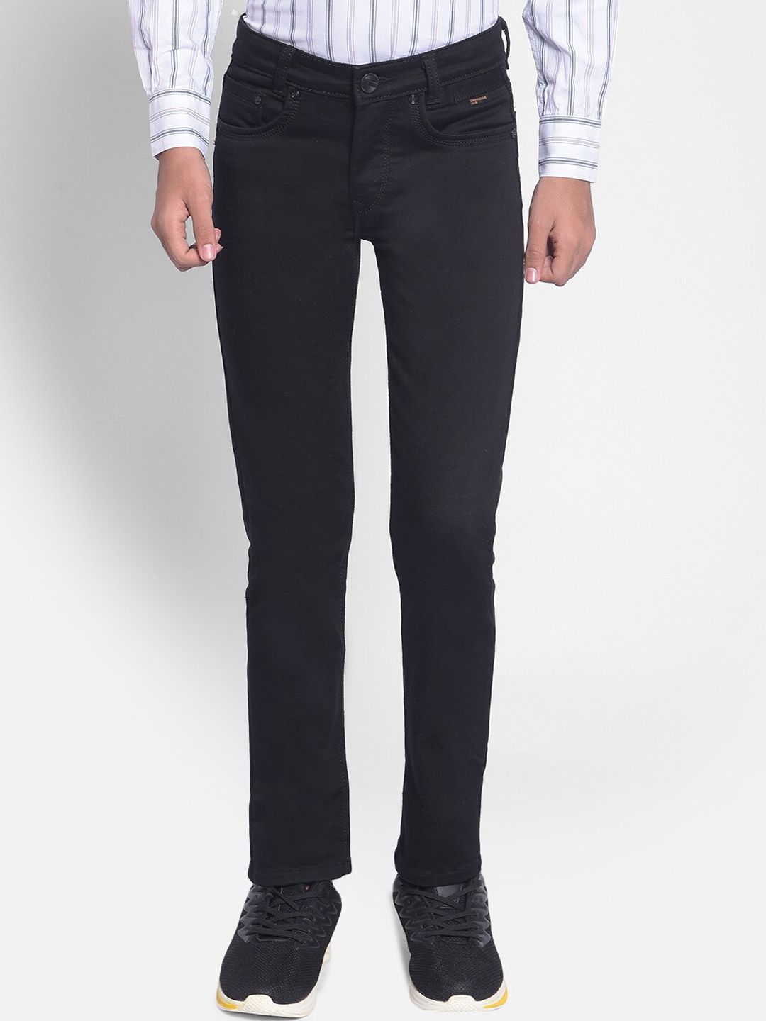 Crimsoune Club Boys Slim Fit Clean Look Cotton Jeans-picture-22