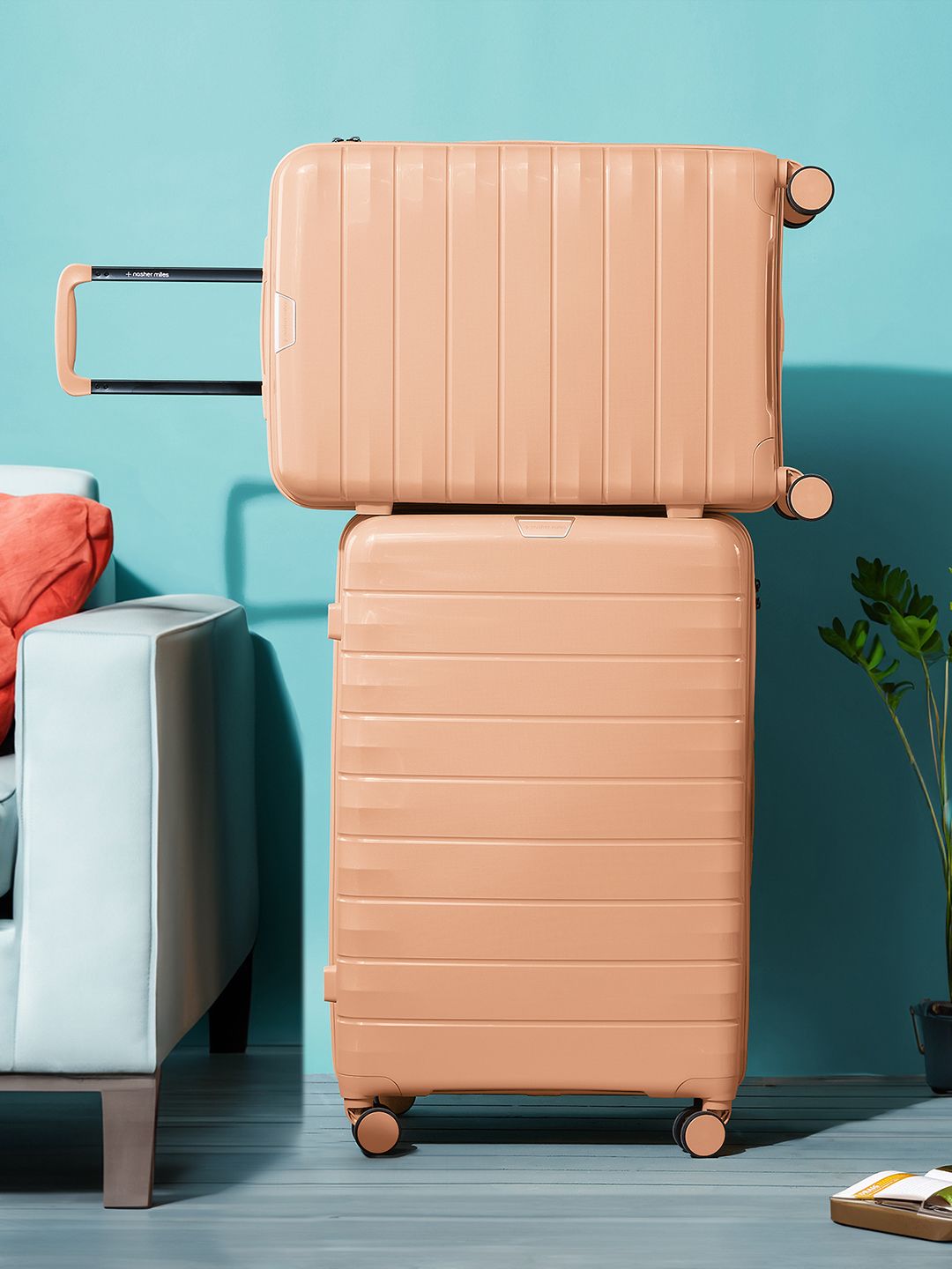 Nasher Miles Vienna Set Of 2 Hard-Sided Trolley Suitcase - 113 L-image-28
