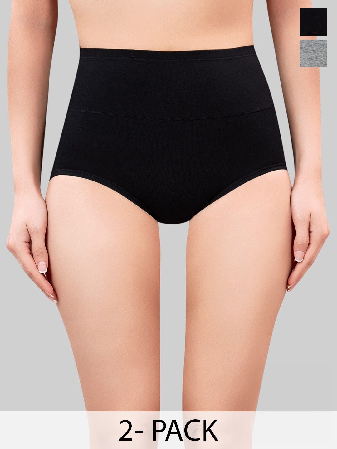 PLUMBURY Women Pack Of 2 High Waist Tummy Shaper-picture-27