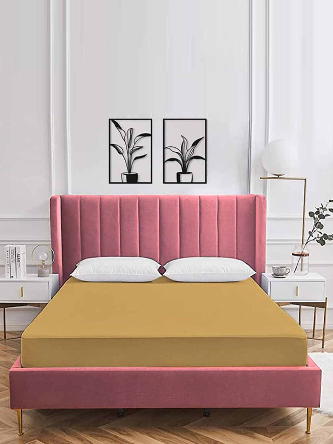 Wakeup India Brown  Water Resistant King Size Mattress Protector-picture-36