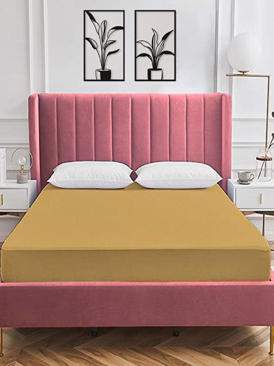 Wakeup India Brown Terry Cotton Water Resistant Medium Mattress Protector-picture-38