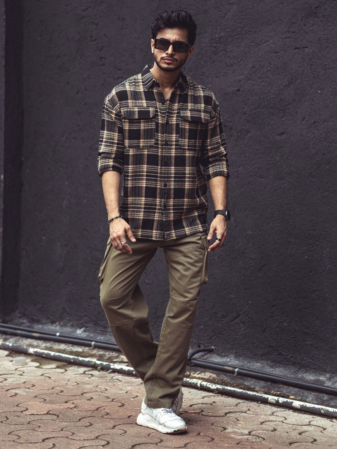 Powerlook Buy Powerlook India Oversized Tartan Checked Casual Shirt - Shirts for ...