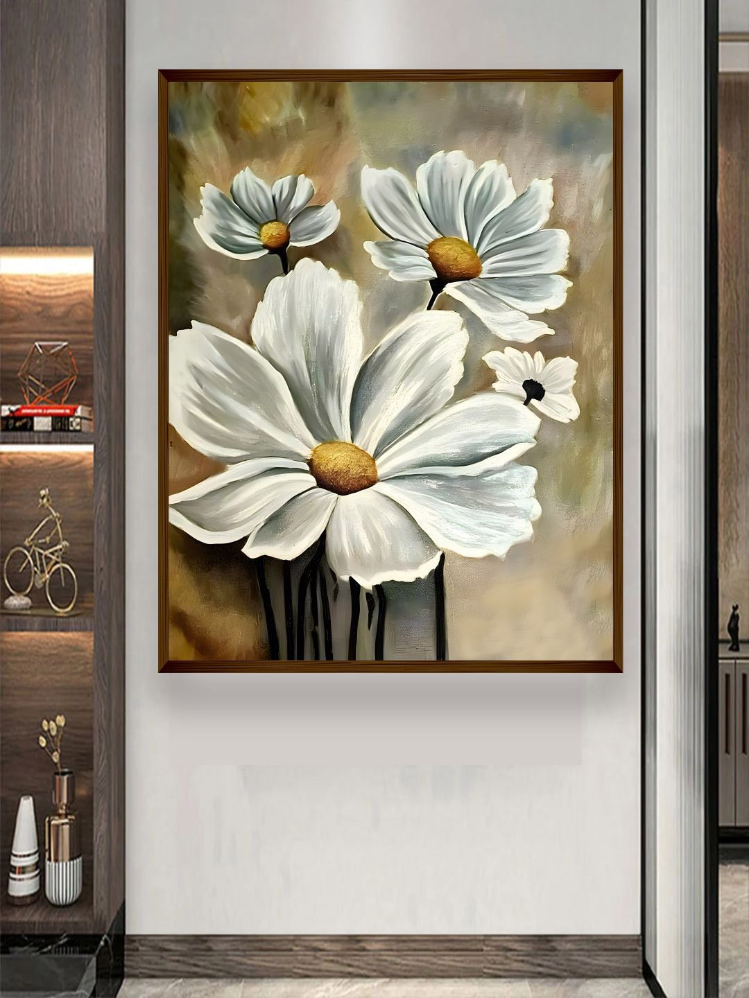 The Art House Brown & White Abstract Wall Art-picture-30