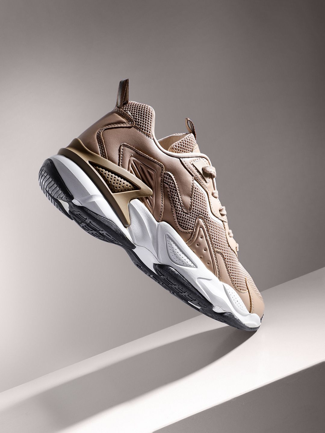 FCUK Men Woven Design Round-Toe Everyday Sneakers