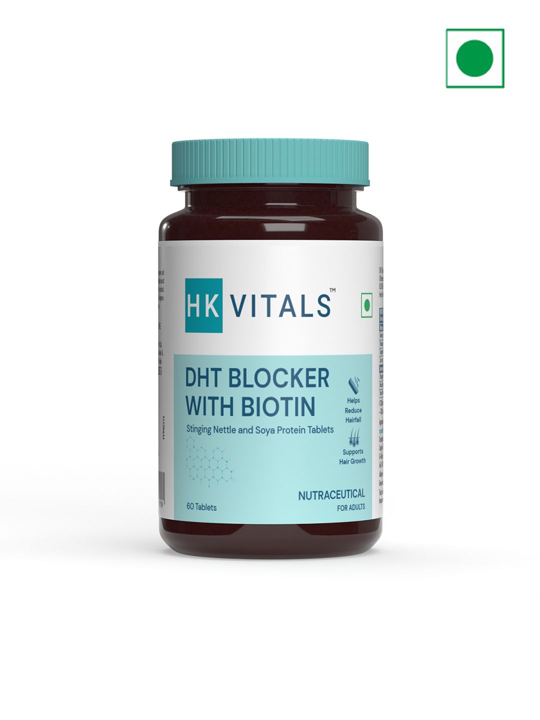HK VITALS DHT Blocker With Biotin Tablets To Reduce Hair Fall - 60 Tablets