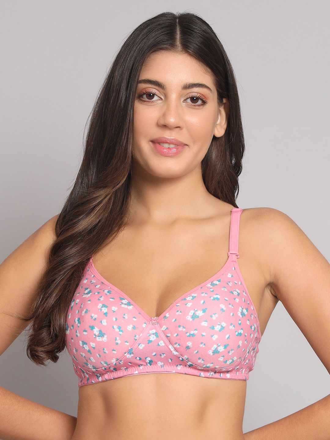 Imsa Moda Floral All Day Comfort Bra Half Coverage Lightly Padded-image-42