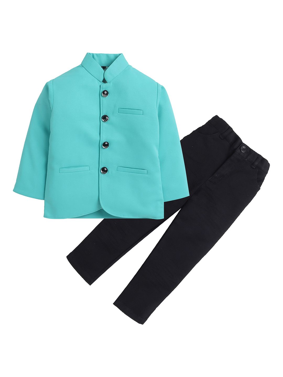 Lil homies Boys Bandhagala Styling Blazer & Trousers 2-Piece Party Suit-picture-25
