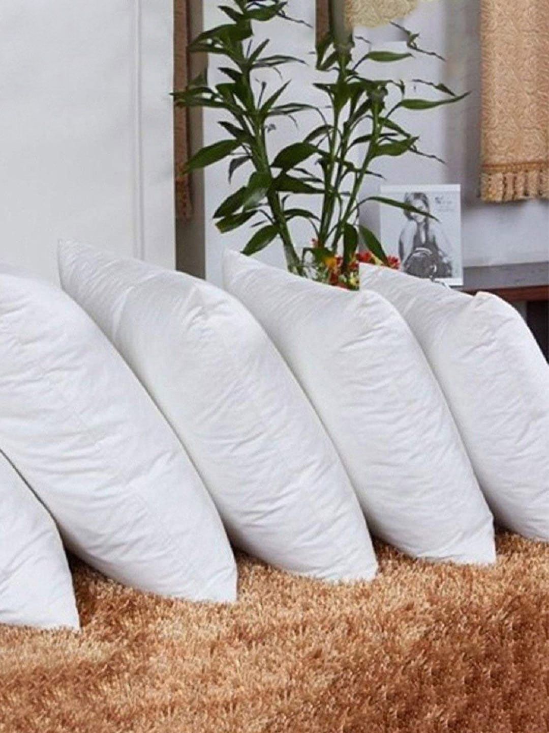 Kuber Industries White 2 Pieces Microfiber Cotton Square Cushion Chair Pads-picture-38