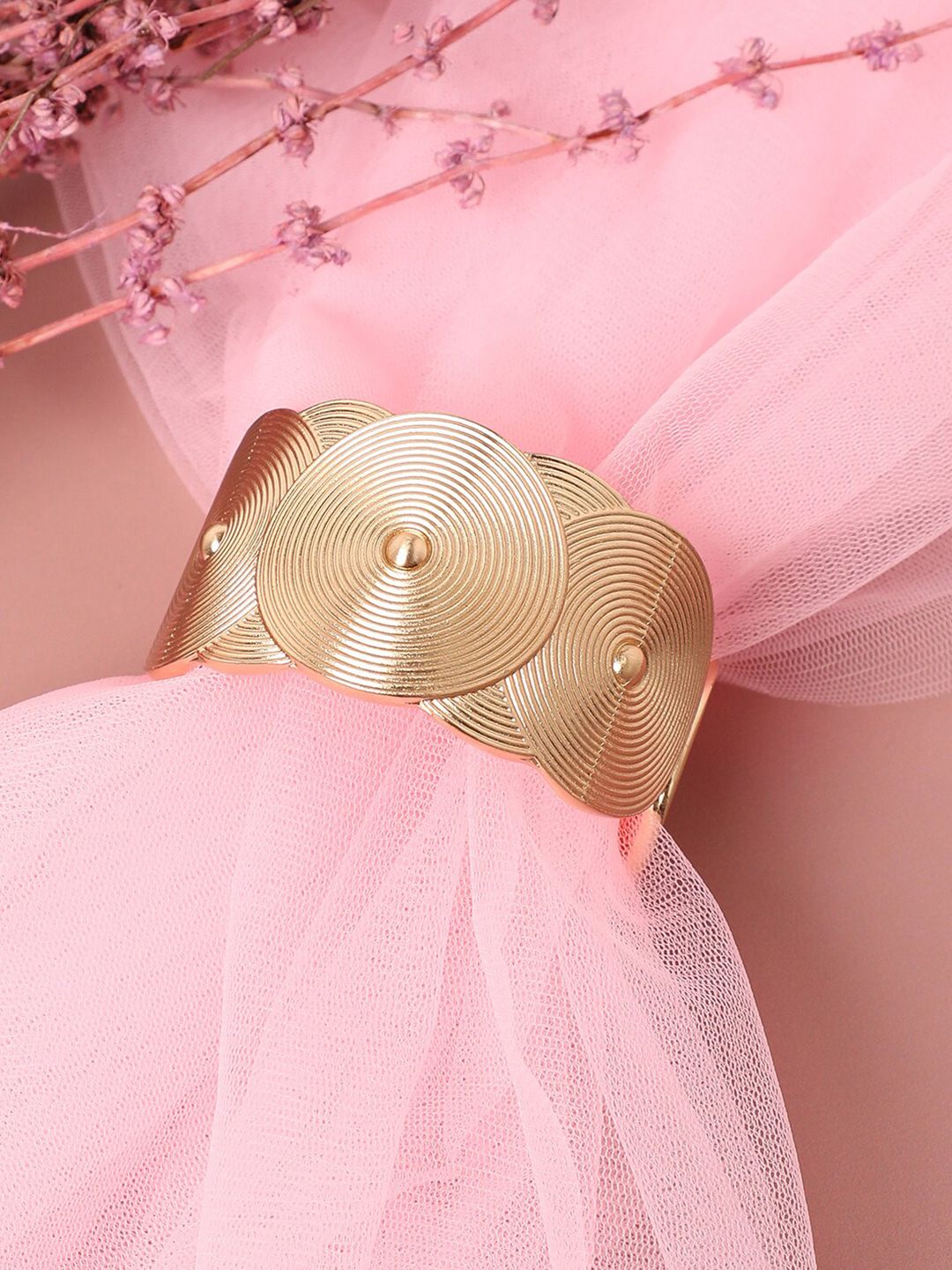 SOHI Women Gold-Plated Cuff Bracelet-picture-2