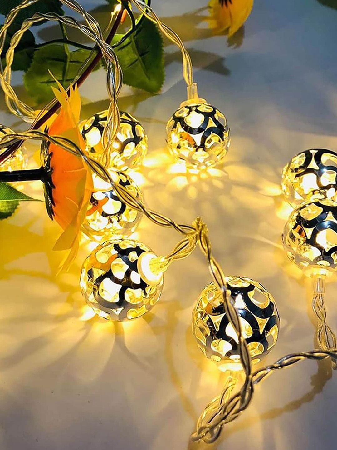 Homesake Golden Metal Ball Shaped LED Fairy String Lights-image-16