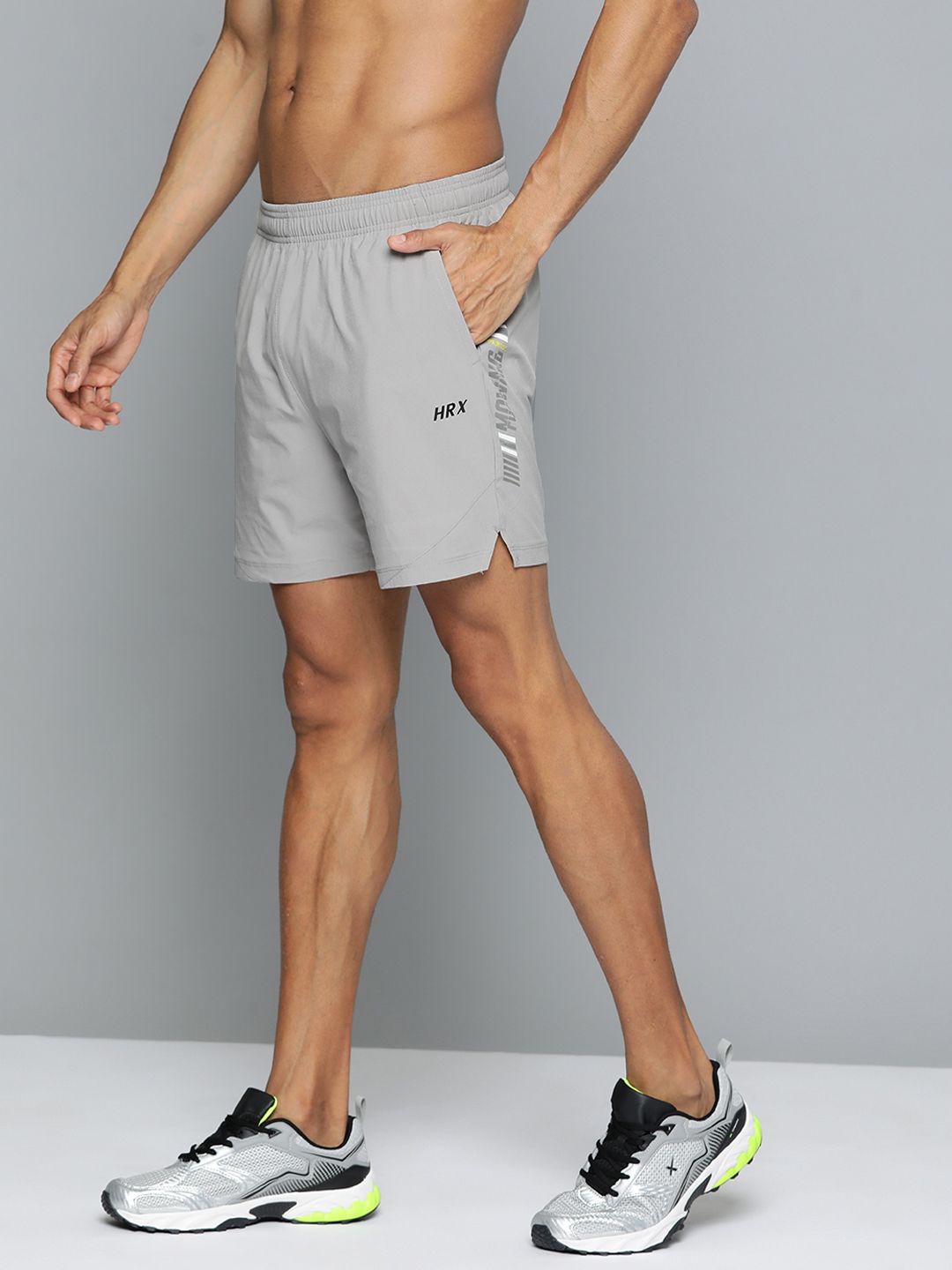 HRX by Hrithik Roshan Men Typography Printed Rapid-Dry Running Sports Shorts