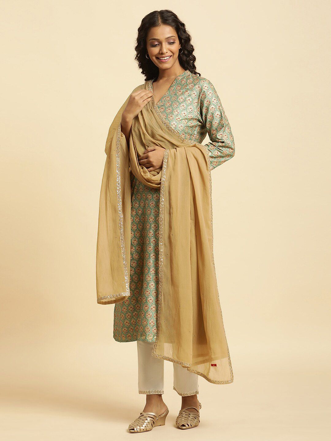 W Gold-Toned Dupatta-picture-0