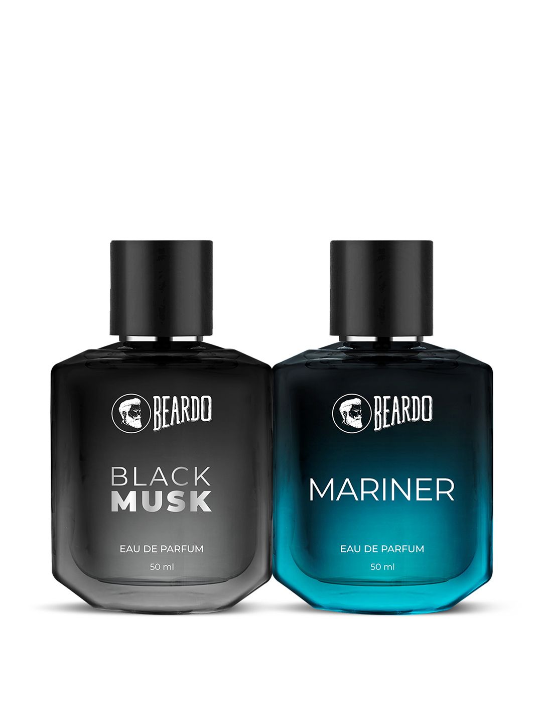 BEARDO Men Set Of 2 Long-Lasting No Gas Eau De Parfum - Black Musk & Mariner - 50ml Each