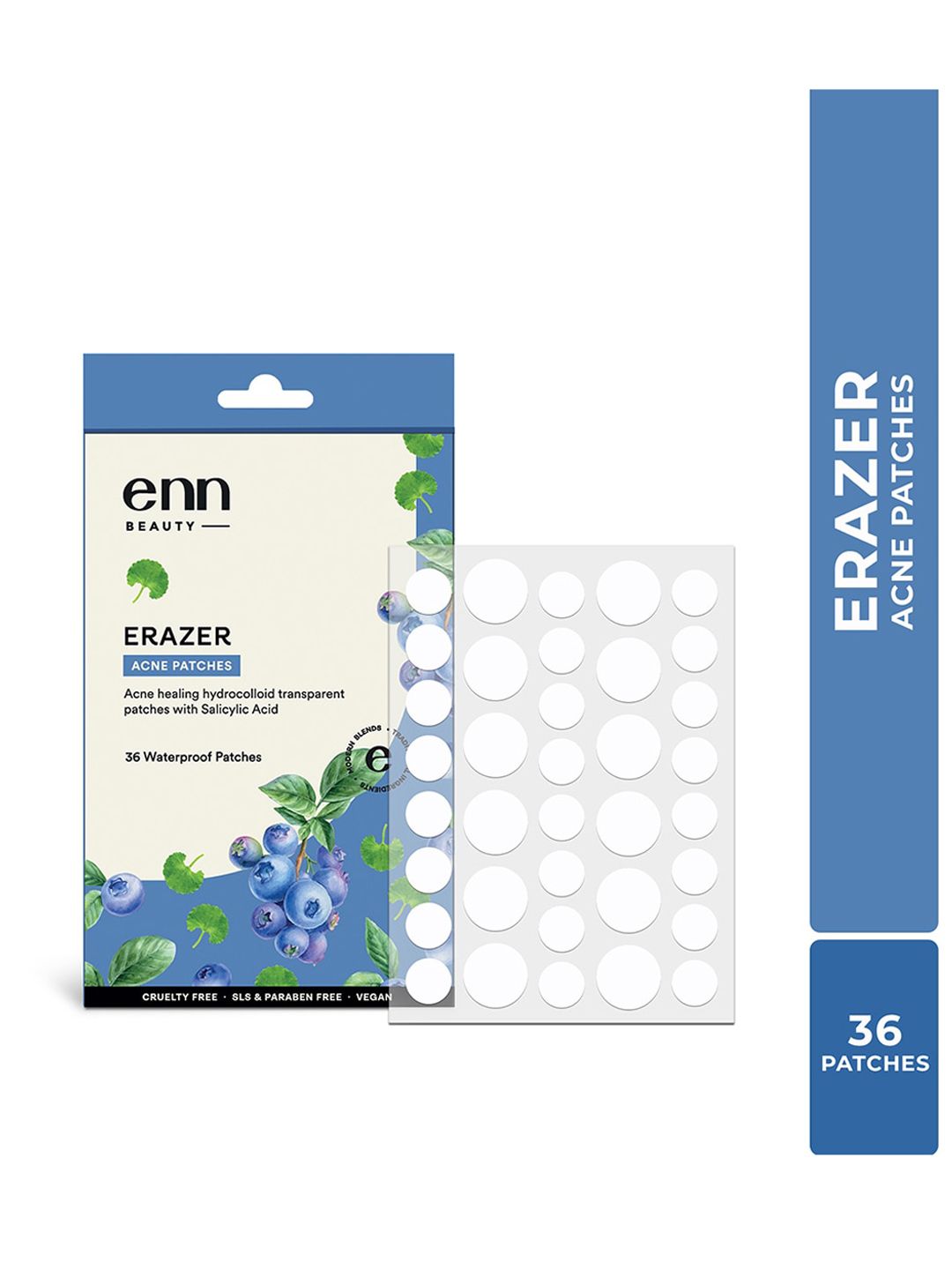 ENN Erazer Waterproof Acne Patches with Salicylic Acid - 36 Patches-image-36