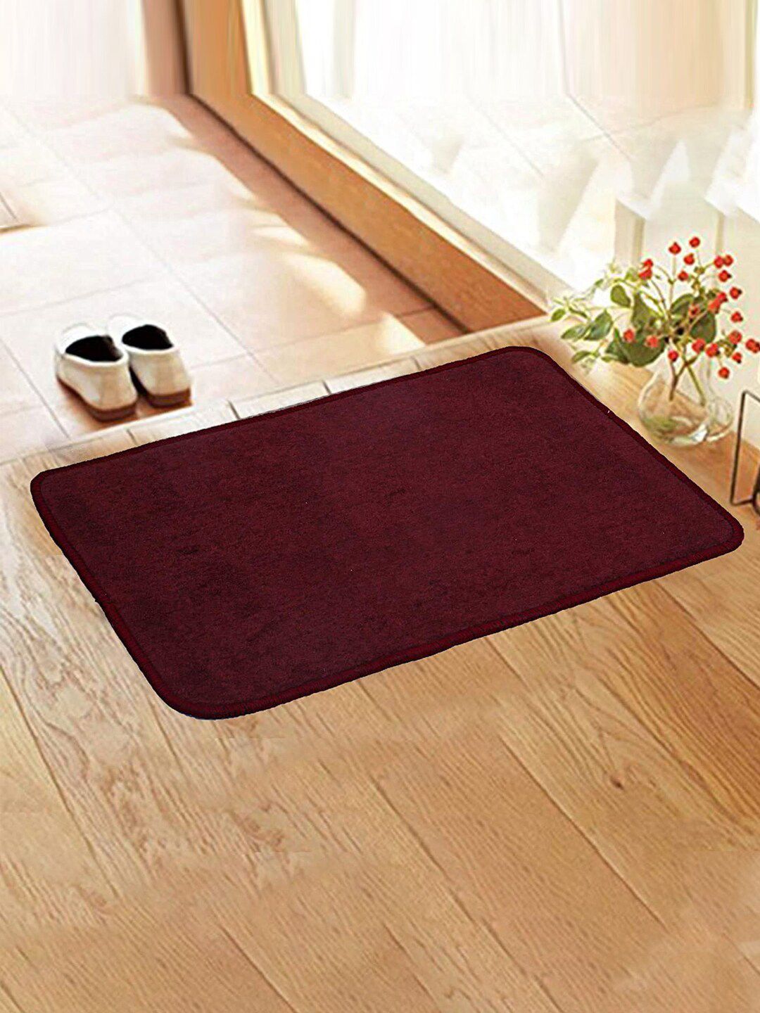 Kuber Industries Maroon 6 Pieces Anti Slip Doormats-image-23