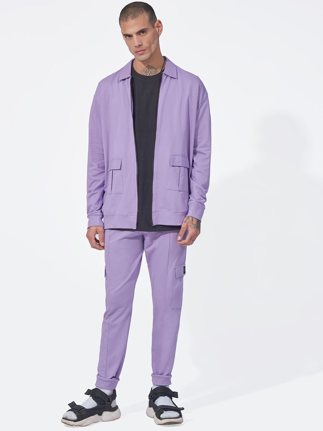 Maniac Spread Collar Cotton Tracksuit-picture-12