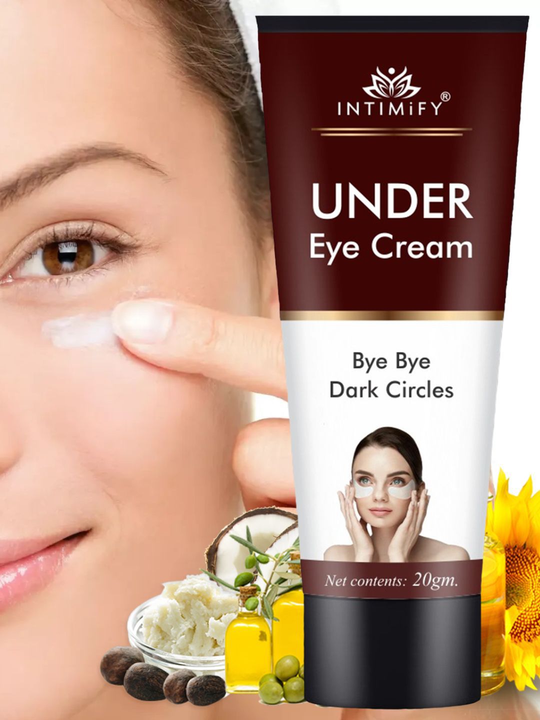 INTIMIFY Under Eye Cream With Aloe Vera & Almond Oil - 20g-image-38
