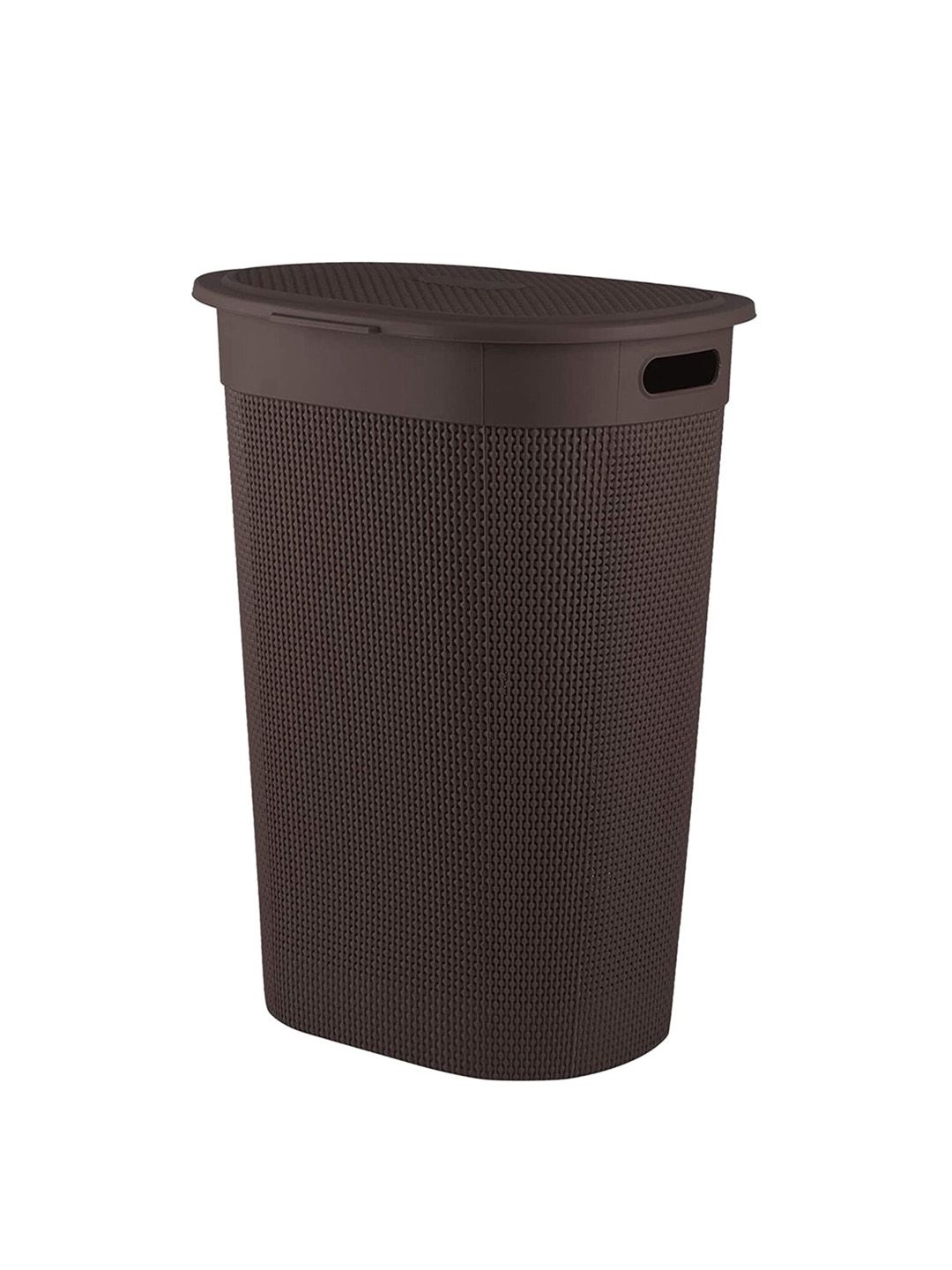 Kuber Industries Brown Textured Laundry Bag -  55 L