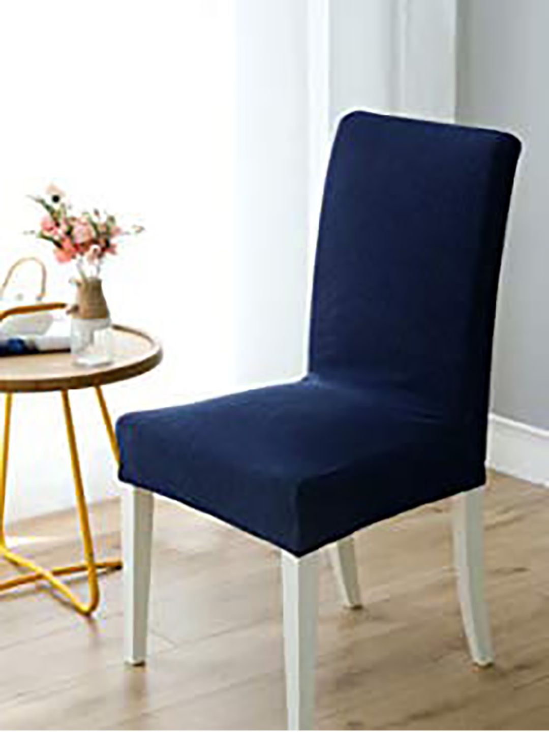 HOUSE OF QUIRK Navy Blue 4 Pieces Durable Chair Covers-picture-23
