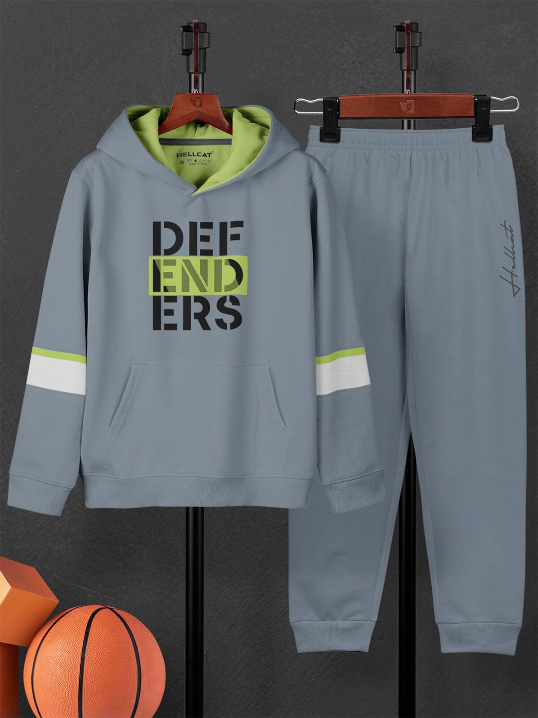 HELLCAT Boys Typography Printed T-Shirt And Joggers-picture-54