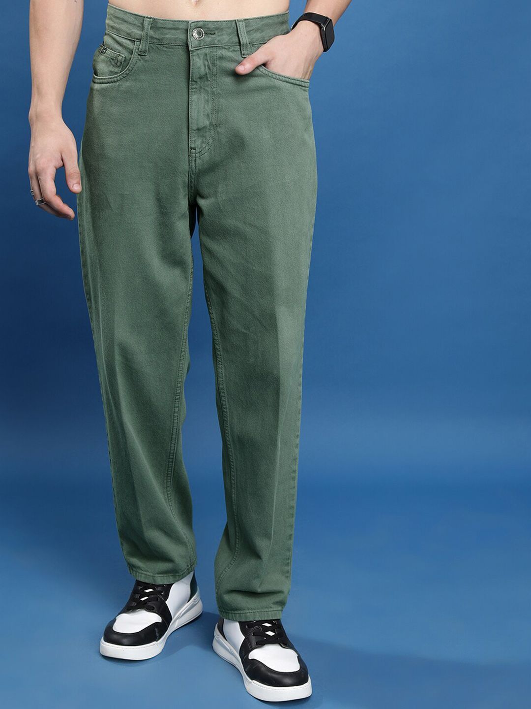 HIGHLANDER Men Relaxed Fit Clean Look Jeans