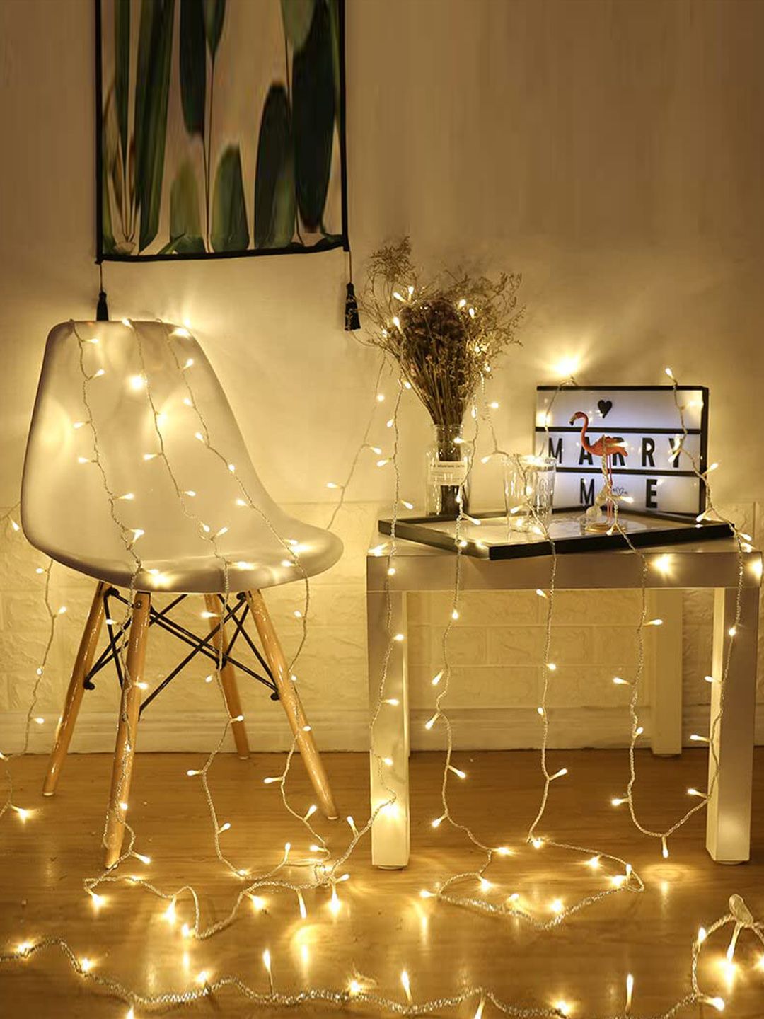 Quace Yellow & White Ladi String Lights-picture-26