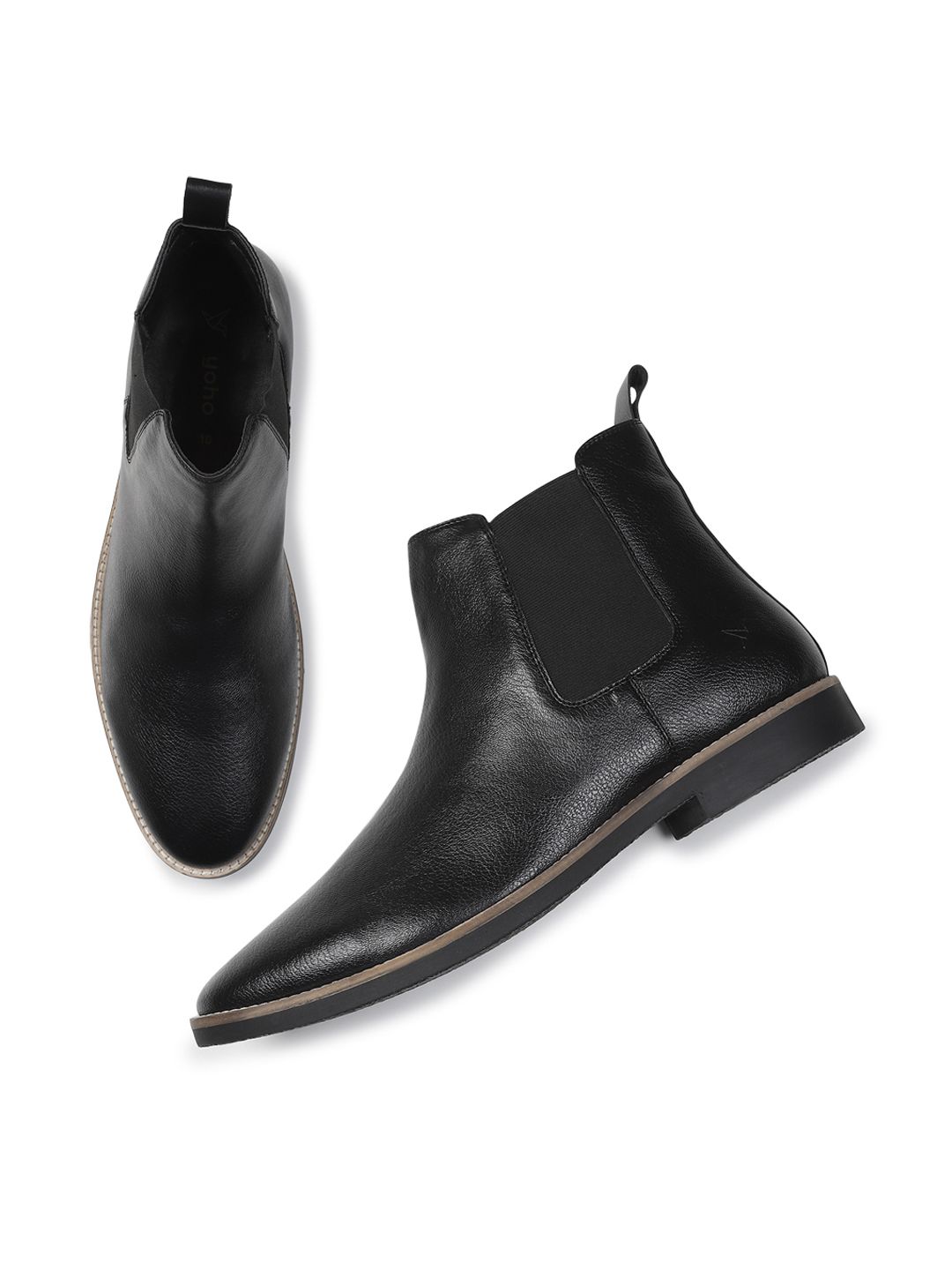 yoho Men Mid Top Lightweight Chelsea Boots