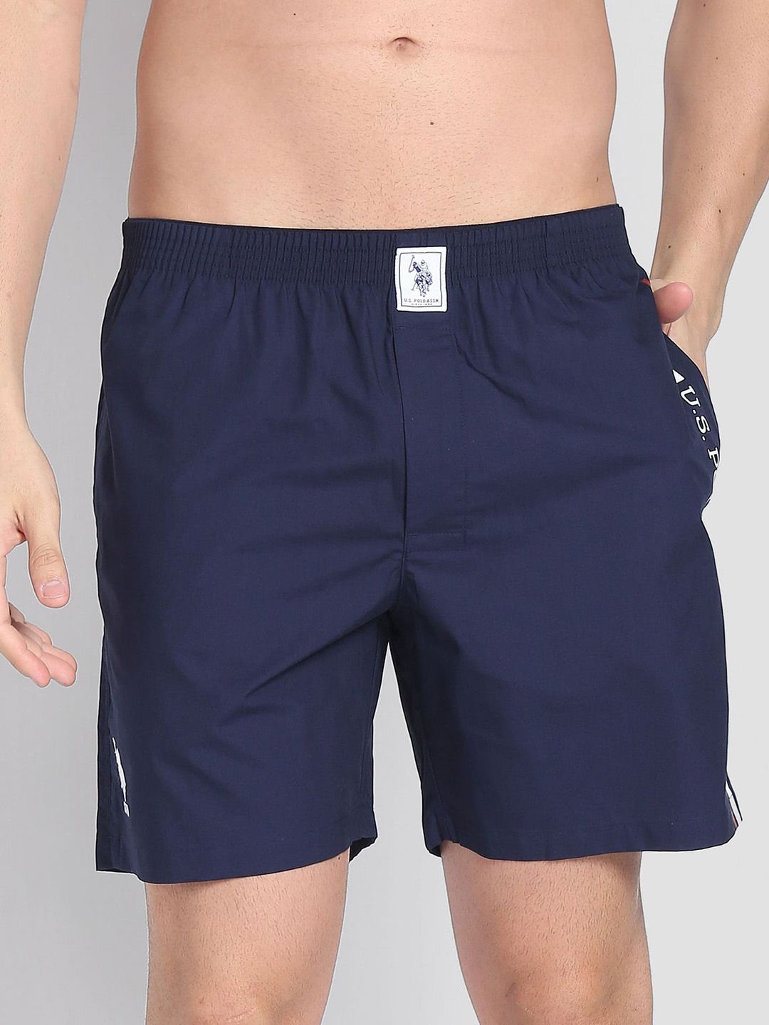 U.S. Polo Assn. Pure Cotton Brand Detail Striped Boxers IYAX-195-PL-picture-51