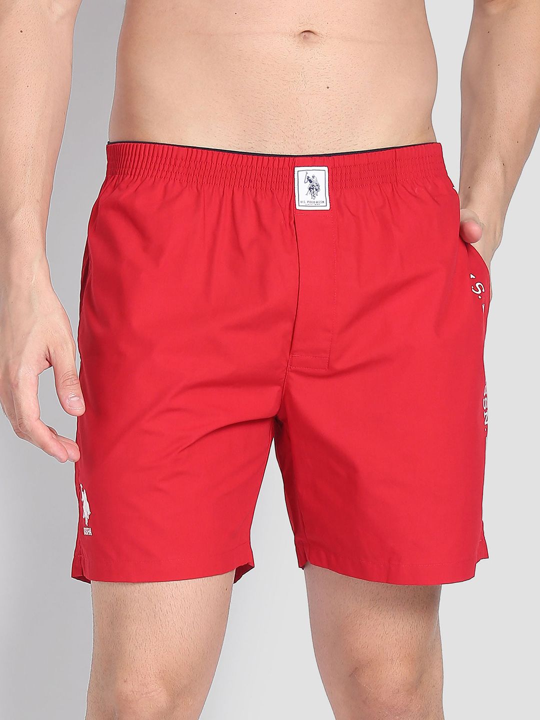 U.S. Polo Assn. Brand Stripe Dual Pocket Pure Cotton IYAX Boxers-picture-22