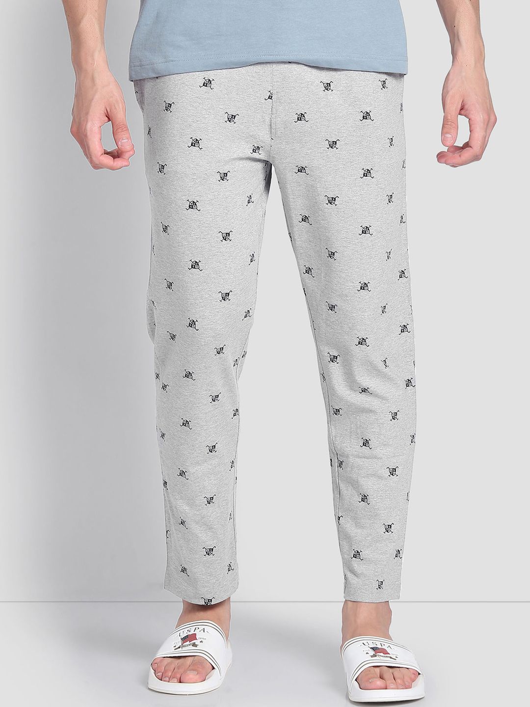 U.S. Polo Assn. Men Printed Comfortable Lounge Pants Price History