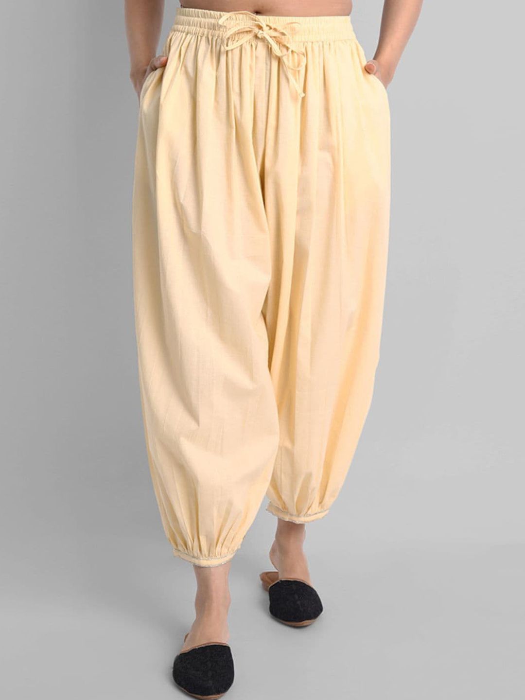 Mera Rang Women Pure Cotton Loose-fit Harem Pants-picture-13