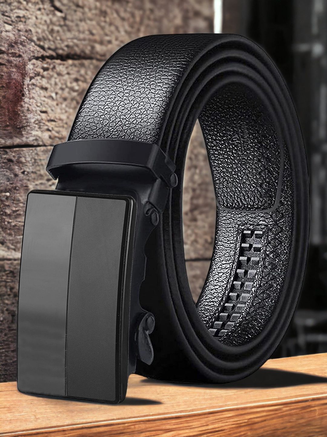 The Roadster Lifestyle Co. Men Textured Formal Belt-picture-53