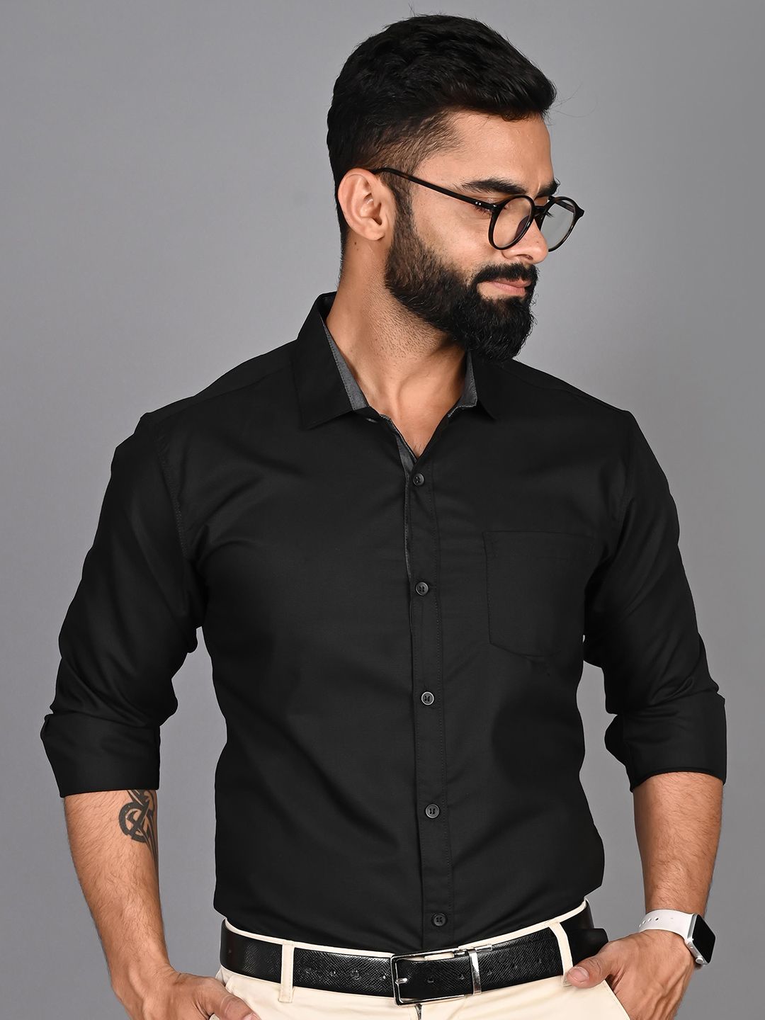 FUBAR Slim Fit Formal Shirt-image-38