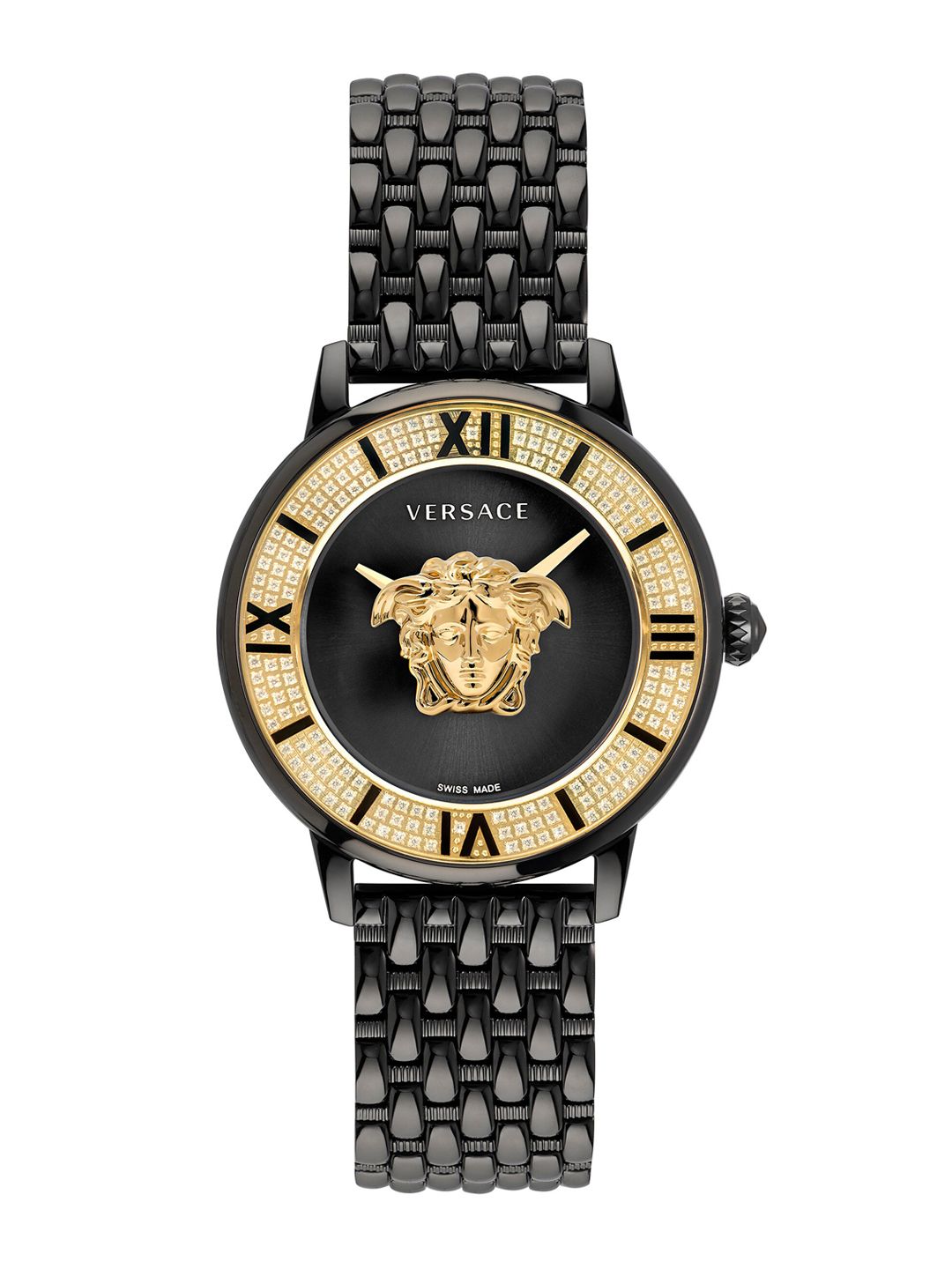 Versace Women Embellished Dial & Stainless Steel Bracelet Style Analogue Watch VE2R00922-picture-28
