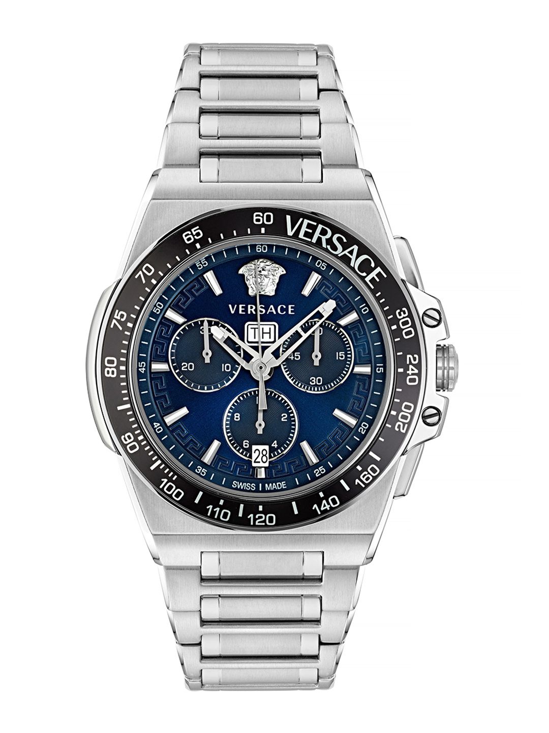 Versace Men Silver Toned Stainless Steel Analogue Multi Function Watch VE7H00423-picture-21