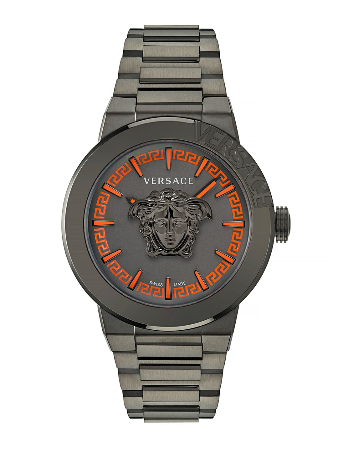 Versace Men Printed Dial & Stainless Steel Bracelet Style Straps Analogue Watch VE7E00723-picture-18