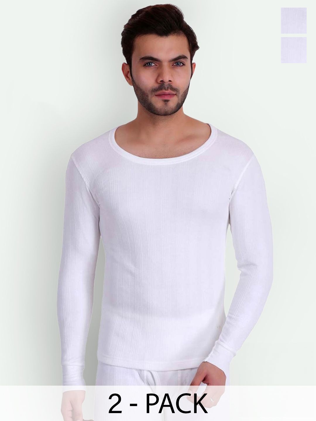 T.T. Pack Of 2 Elite Ribbed Thermal Tops-picture-28