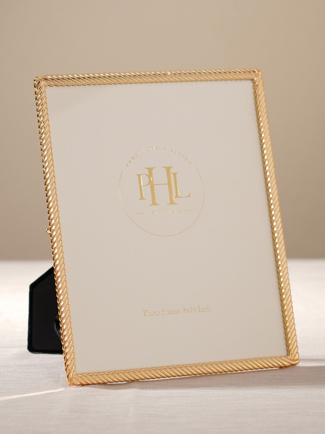 Pure Home and Living Rose Gold-Plated Metal Photo Frame