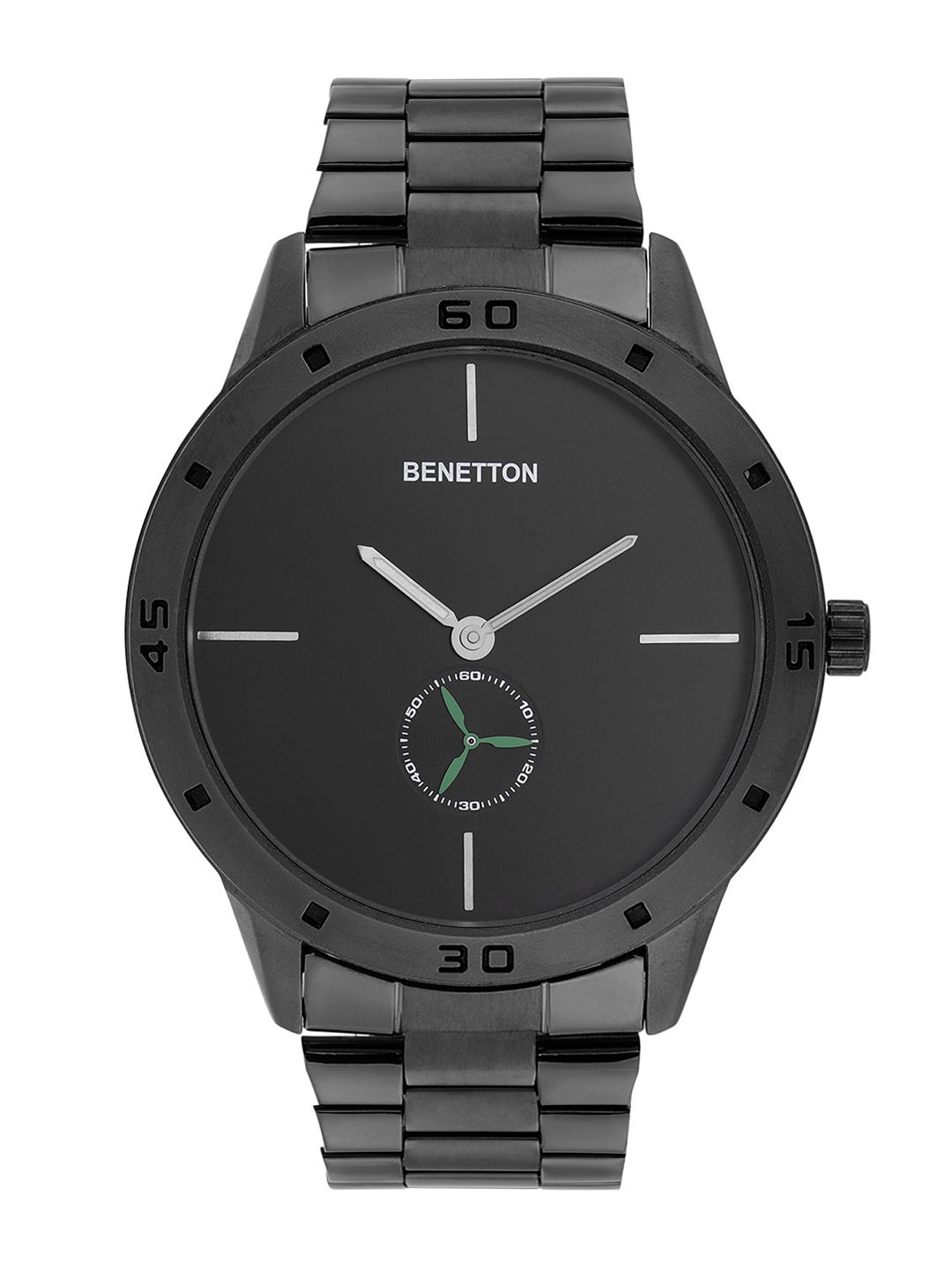 United colors of benetton watches stainless 2024 steel black price