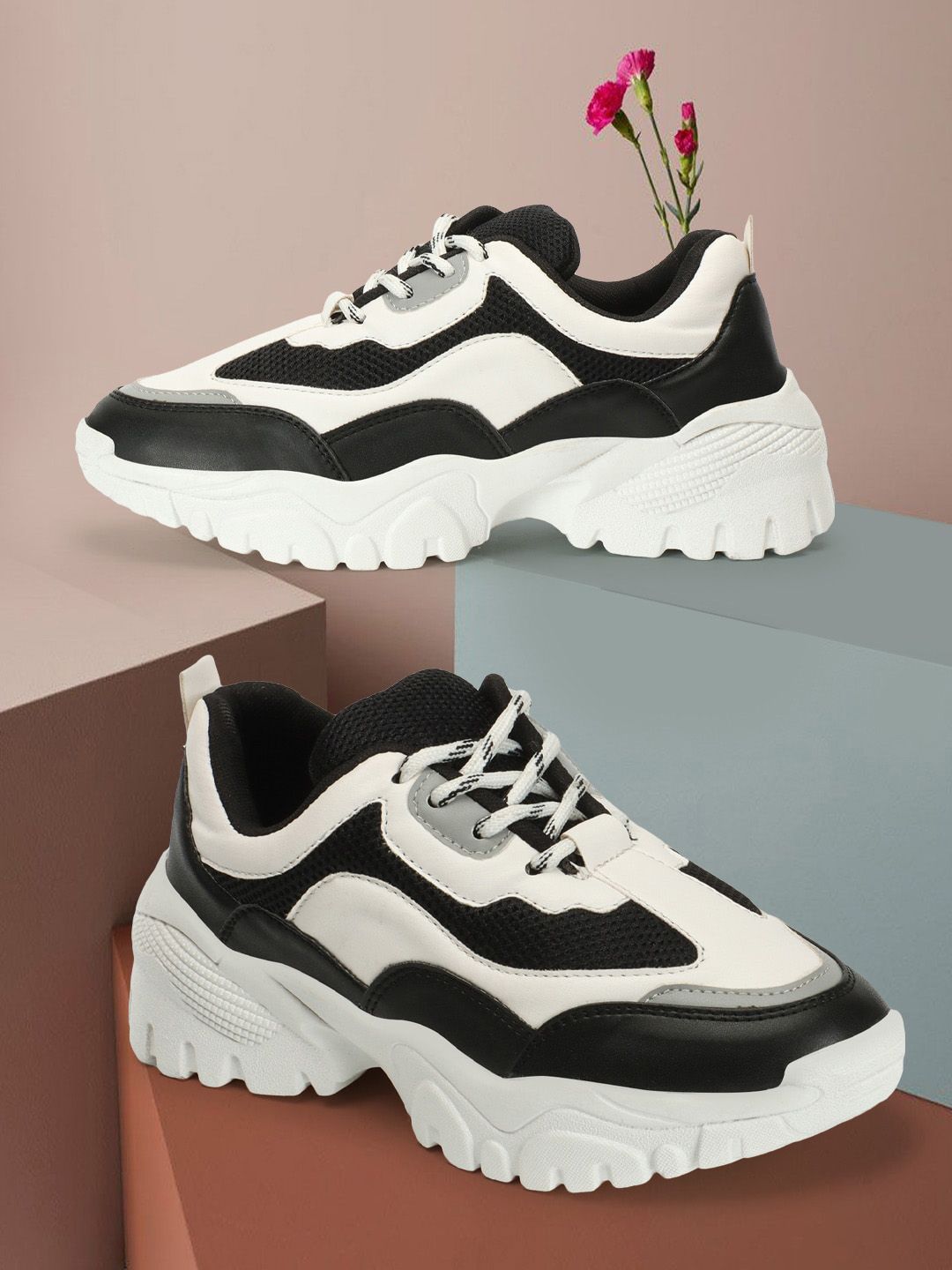 Denill Women Colourblocked Comfort Insole Sneakers-picture-15