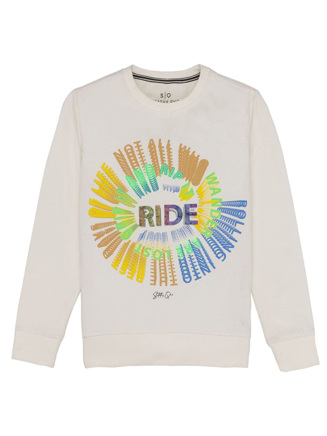 Status Quo Boys Graphic Printed Cotton Pullover Sweatshirt-picture-38