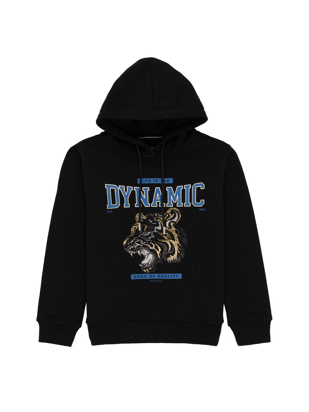 Status Quo Boys Graphic Printed Hooded Cotton Sweatshirt-picture-32