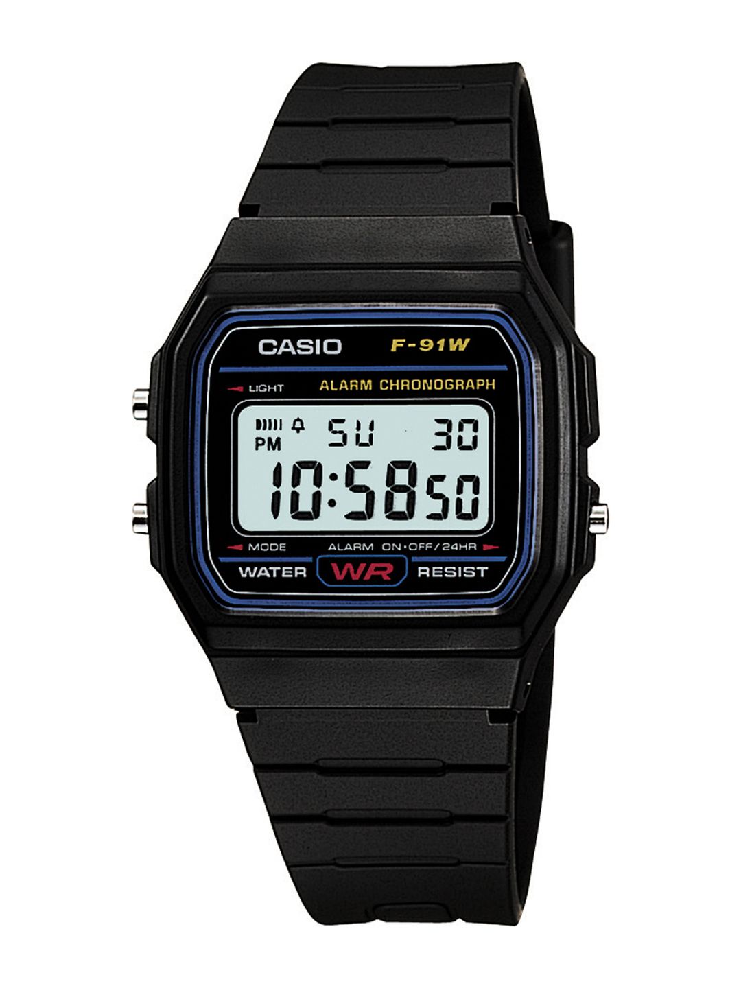 CASIO  Youth Digital Men Black Dial Men Youth Watch F-91W-1DG - D002