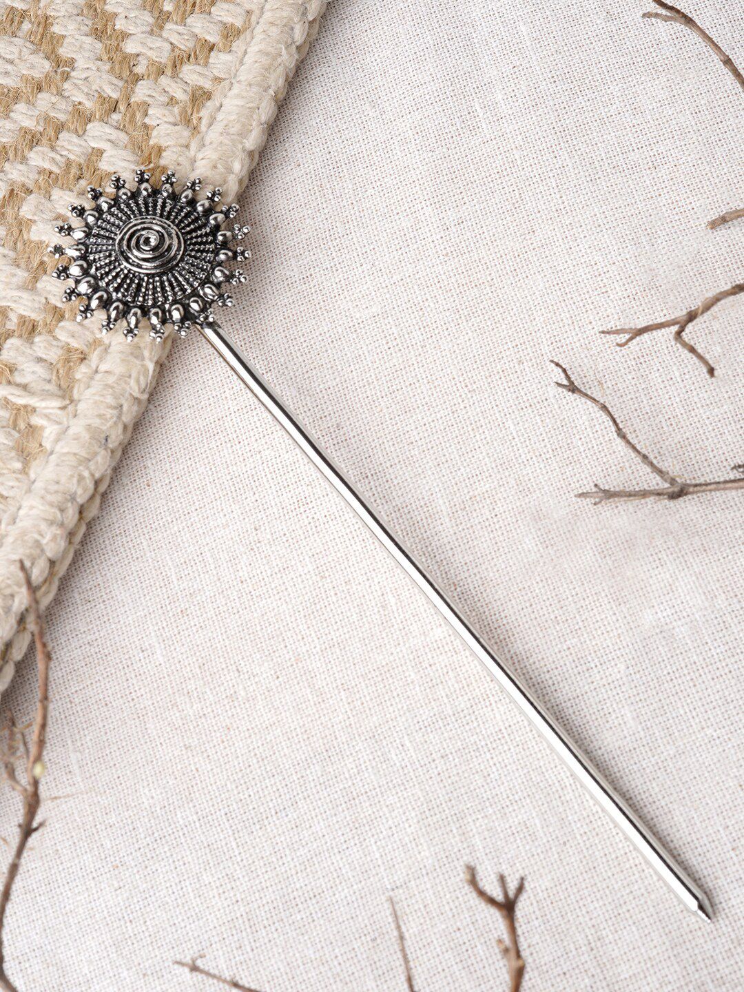 TEEJH Beena Oxidised Juda Hairstick-image-38