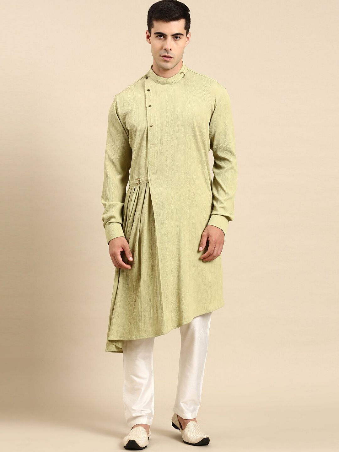 TheEthnic.Co Band Collar Angrakha Kurta-picture-54